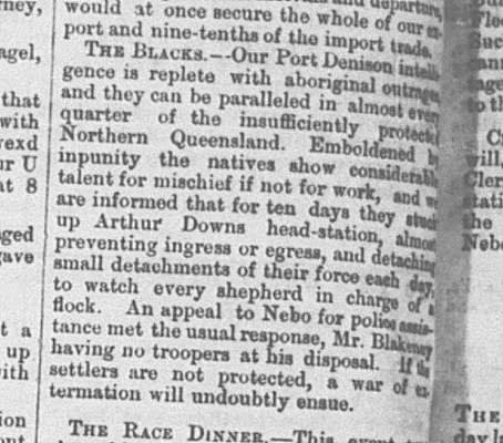 Port Denison Times, 21 July 1866, p2 [1]